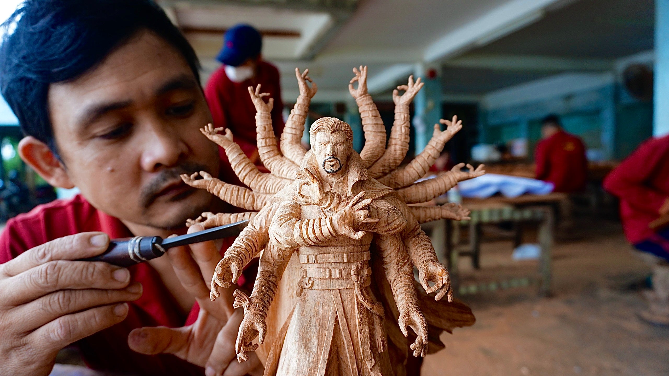 Doctor Strange Figure Wood Carving - Woodart Vietnam 