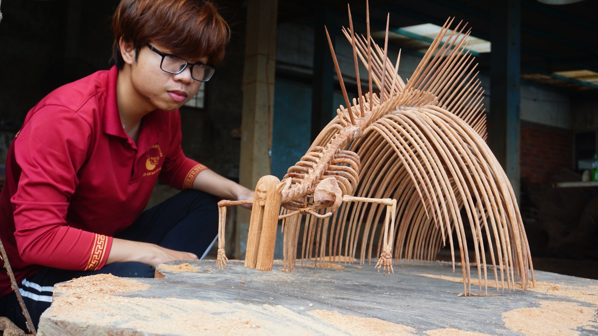 Founding Titan - Attack on Titan wood carving