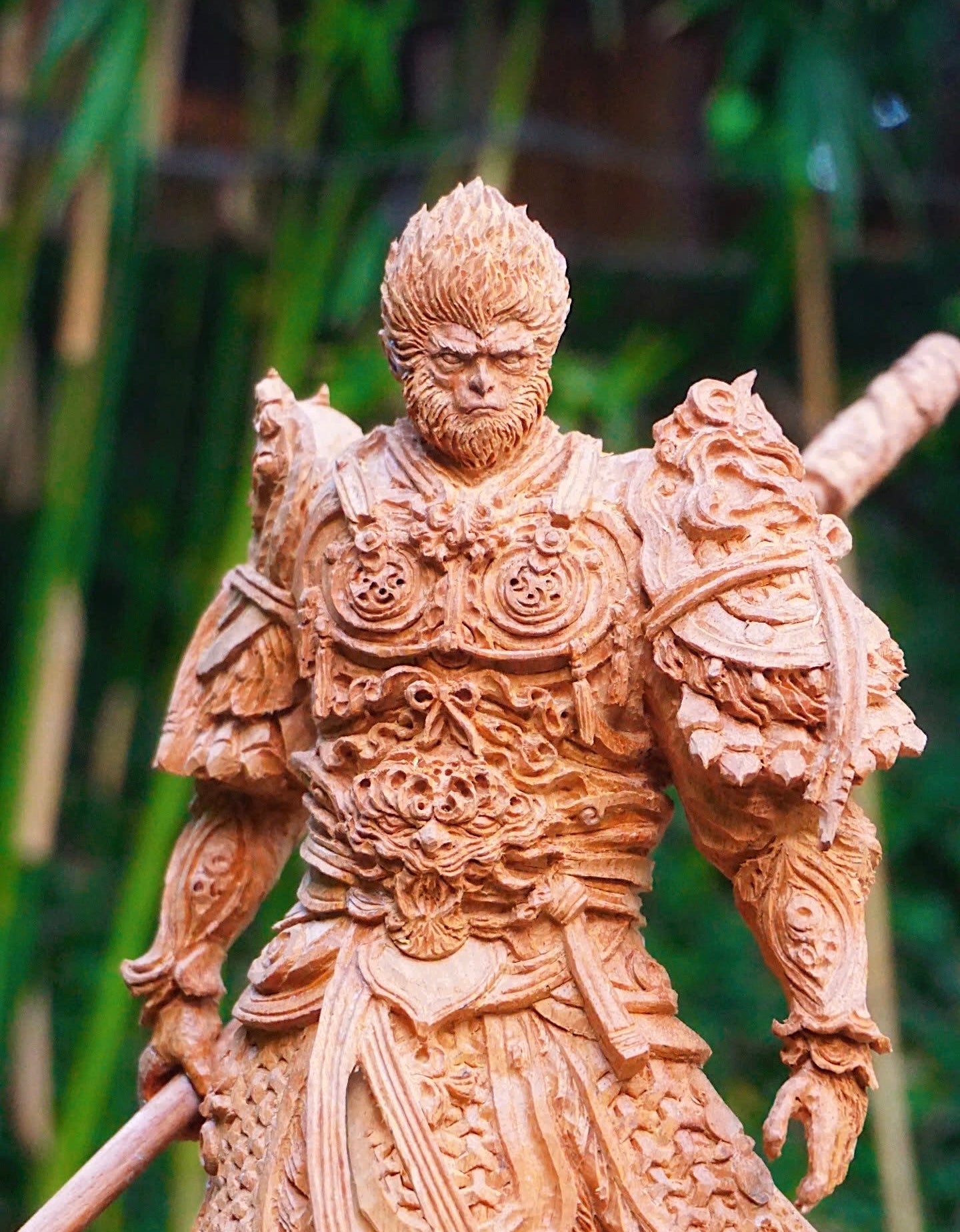 Black-myth-Wukong-wood-carving-statue-toy-sculpture