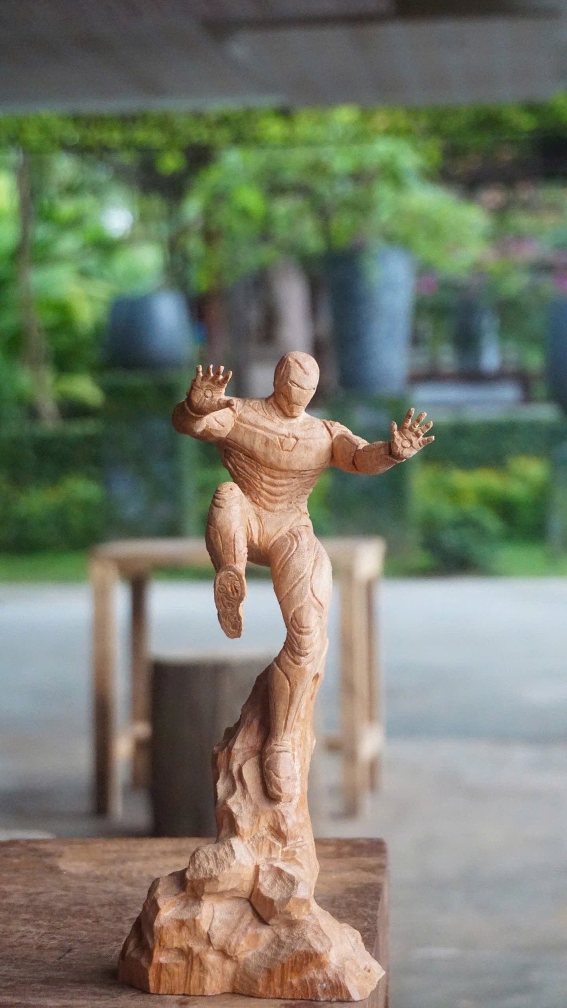 Iron Man (Only) - Figure Wood Carving - Avengers Endgame - Woodart Vietnam