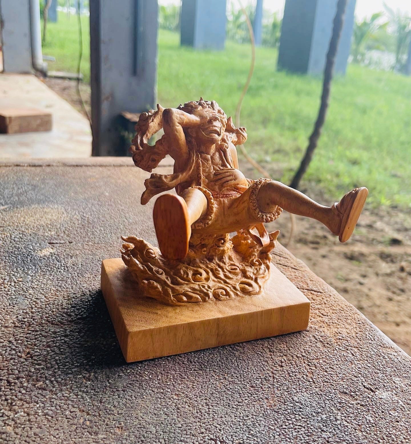 Luffy Joy Boy Figure Wood Carving - Woodart Vietnam