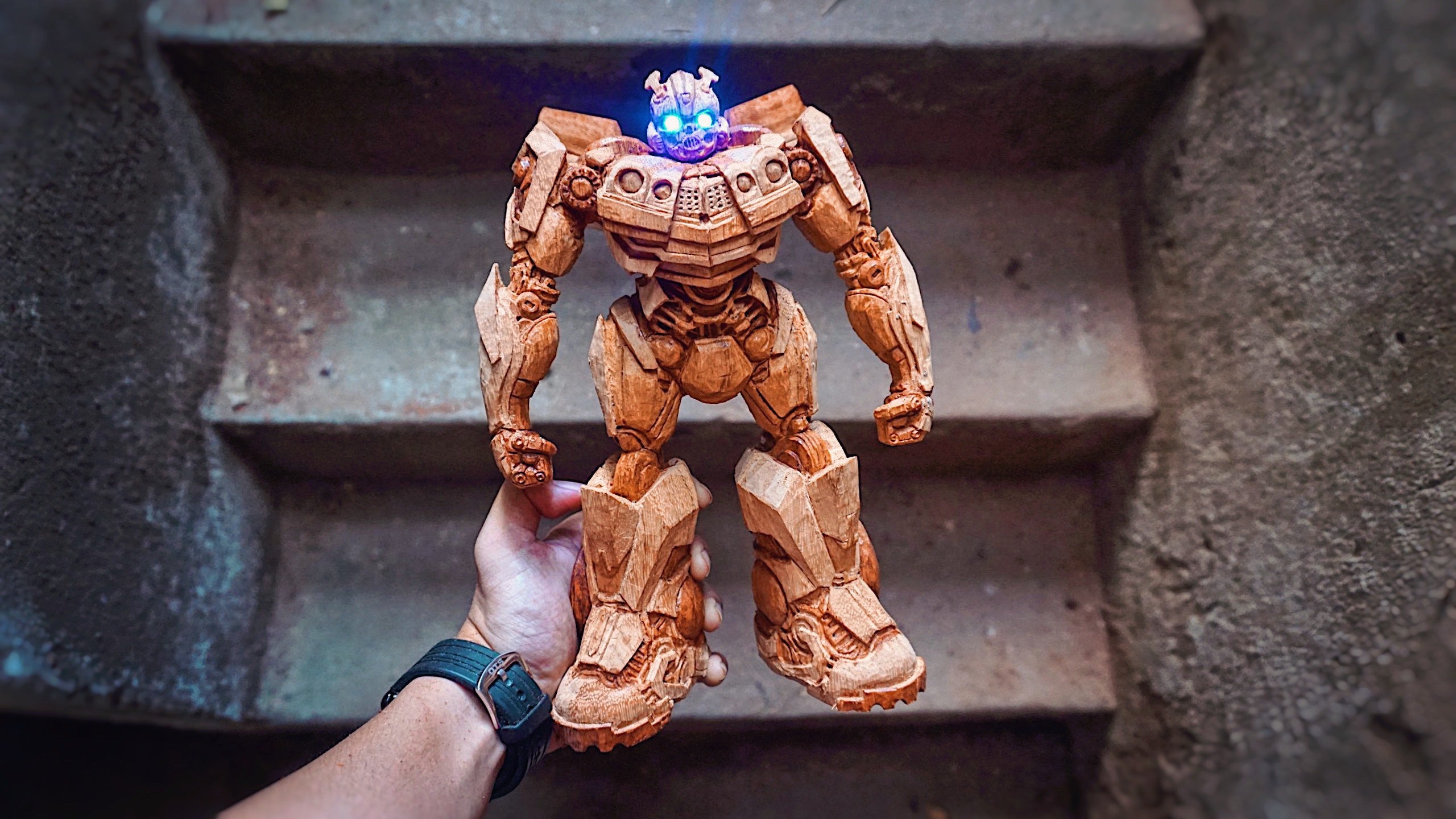 Bumblebe - Tranformers: Rise of the Beasts Figure Wood Carving