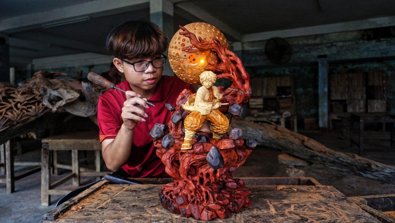 Zenitsu - Demon Slayer Wood Carving [Limited] - Woodart Vietnam 