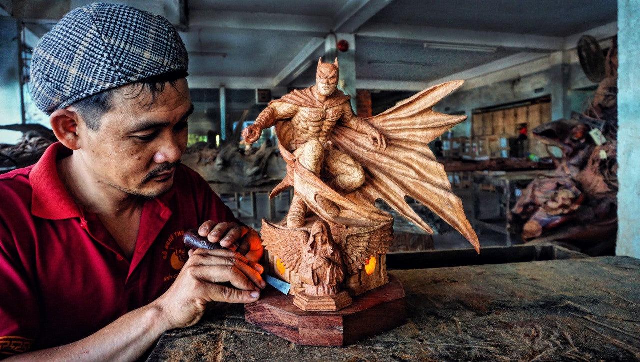Batman - Figure Wood Carving - Woodart Vietnam 