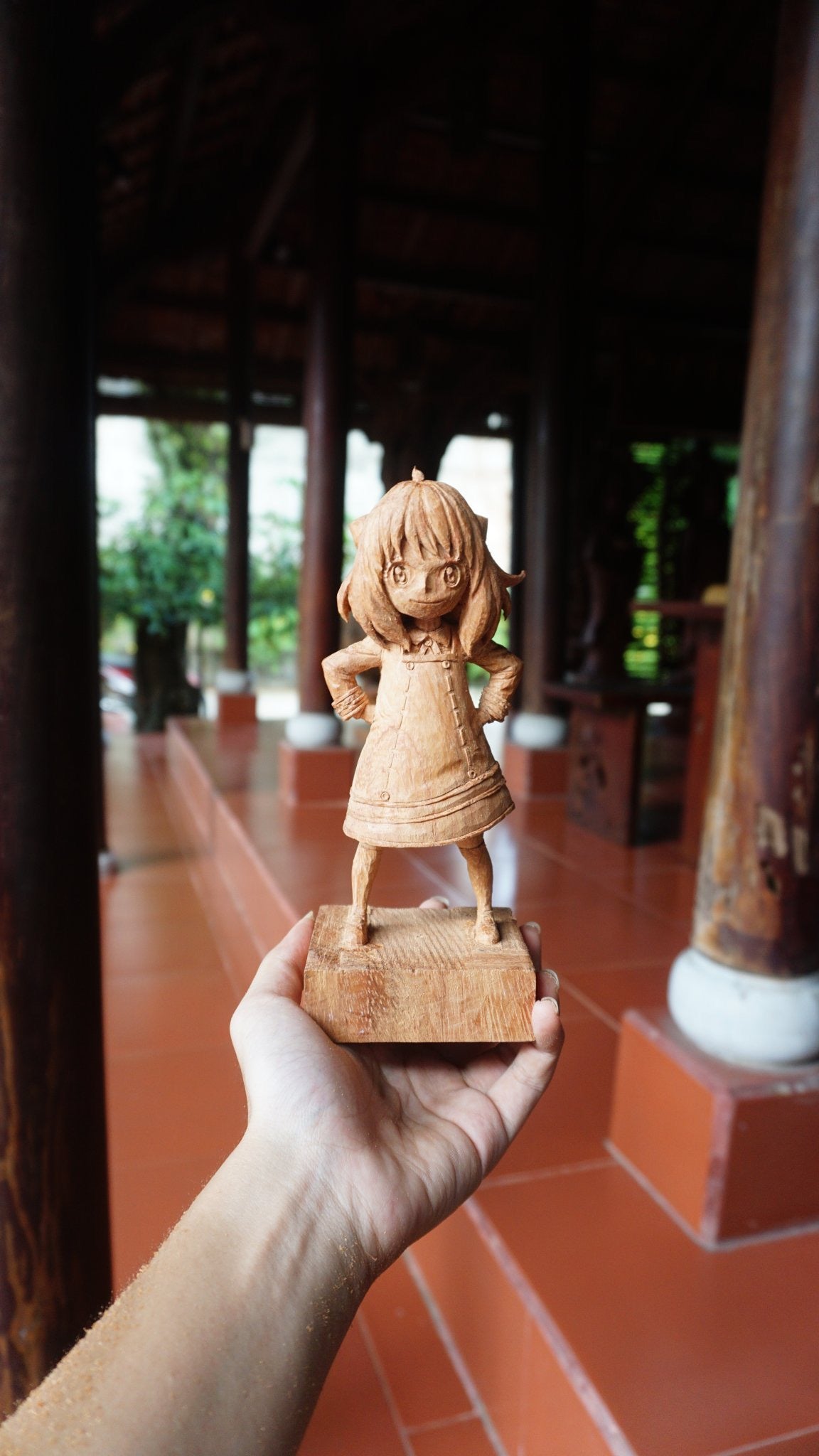 Anya - Figure Wood Carving - Woodart Vietnam