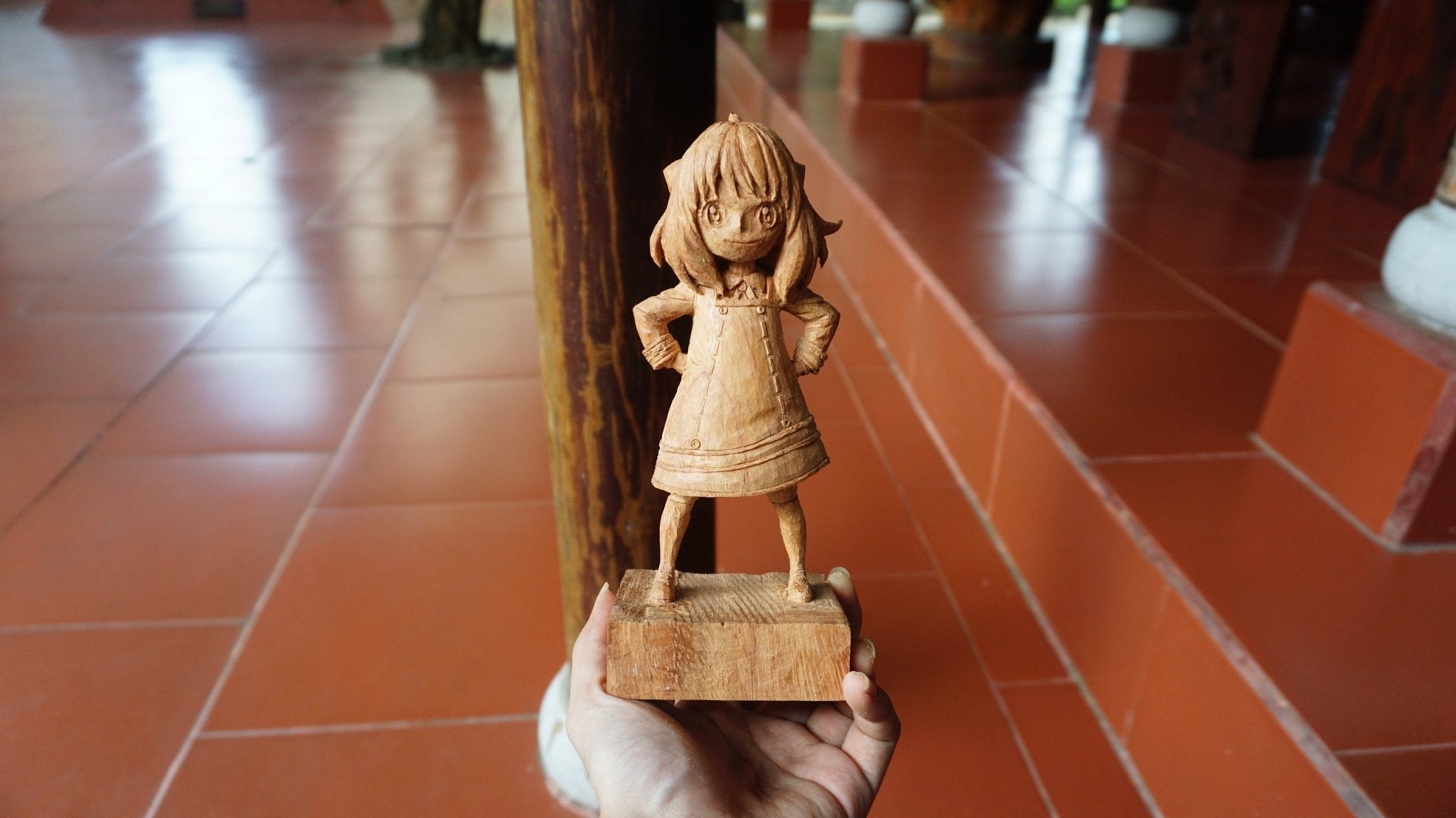 Anya - Figure Wood Carving - Woodart Vietnam