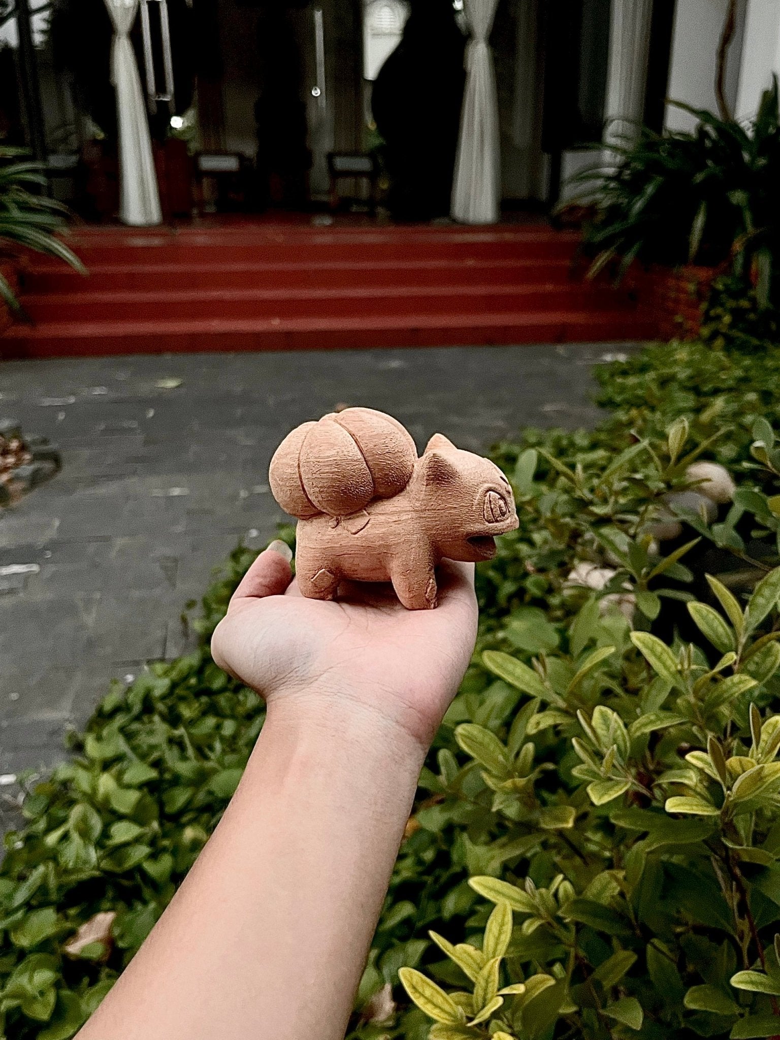 Bulbasaur Figure Wood Carving - Pokémon - Woodart Vietnam