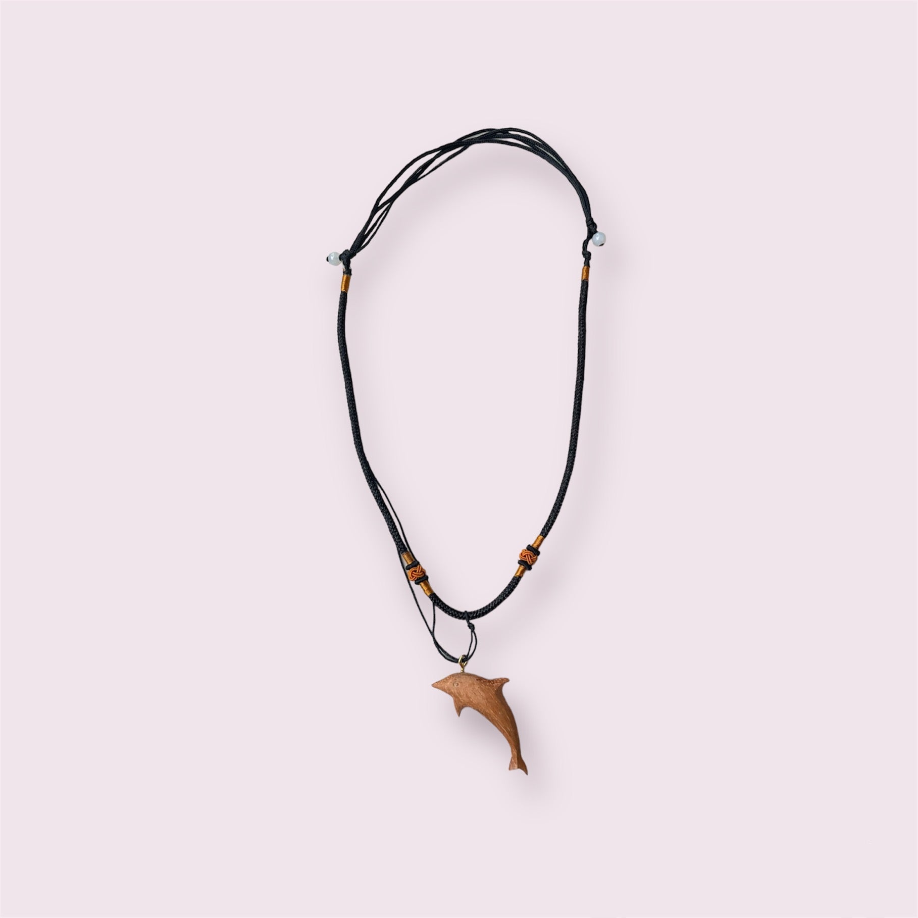 Dolphin - Wooden Pendant Neklace - Woodart Vietnam