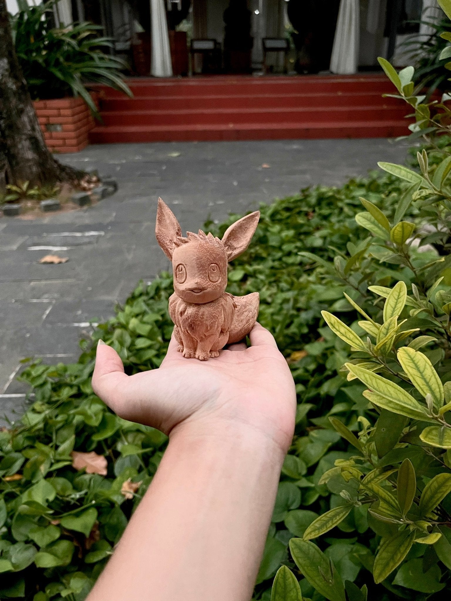 Eevee Figure Wood Carving - Pokémon - Woodart Vietnam