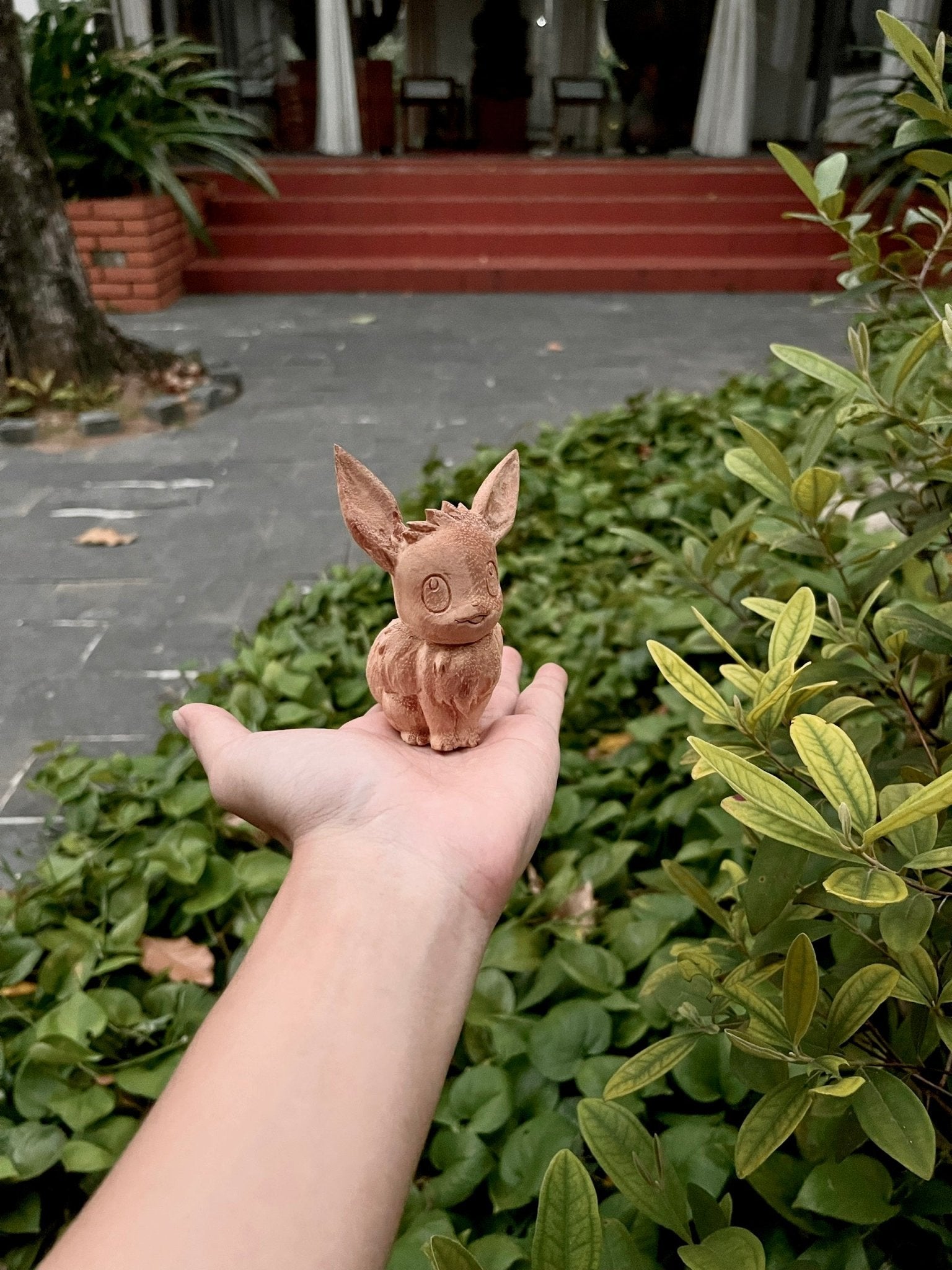 Eevee Figure Wood Carving - Pokémon - Woodart Vietnam