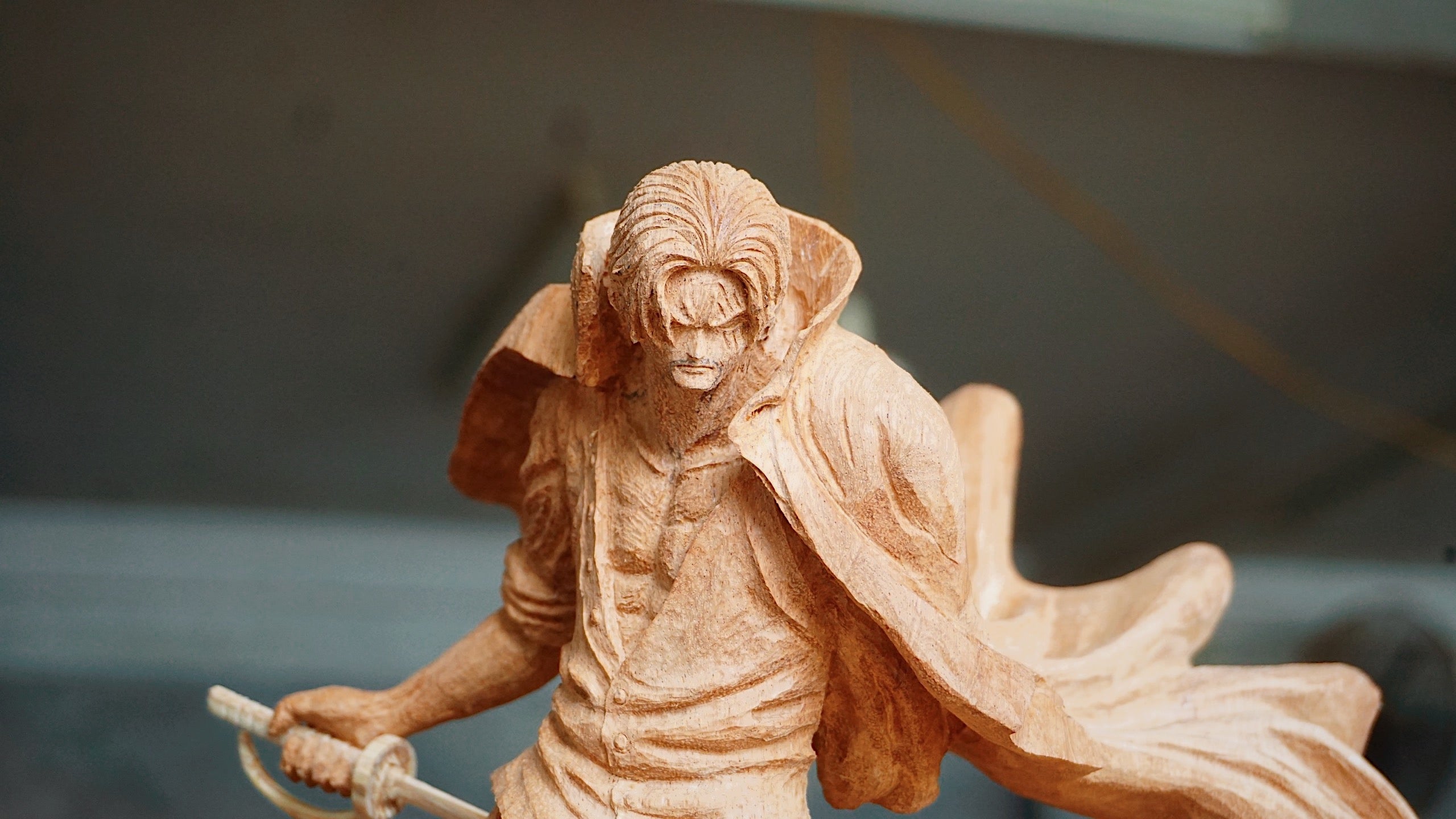 Shanks - Figure Wood Carving - One Piece - Woodart Vietnam 