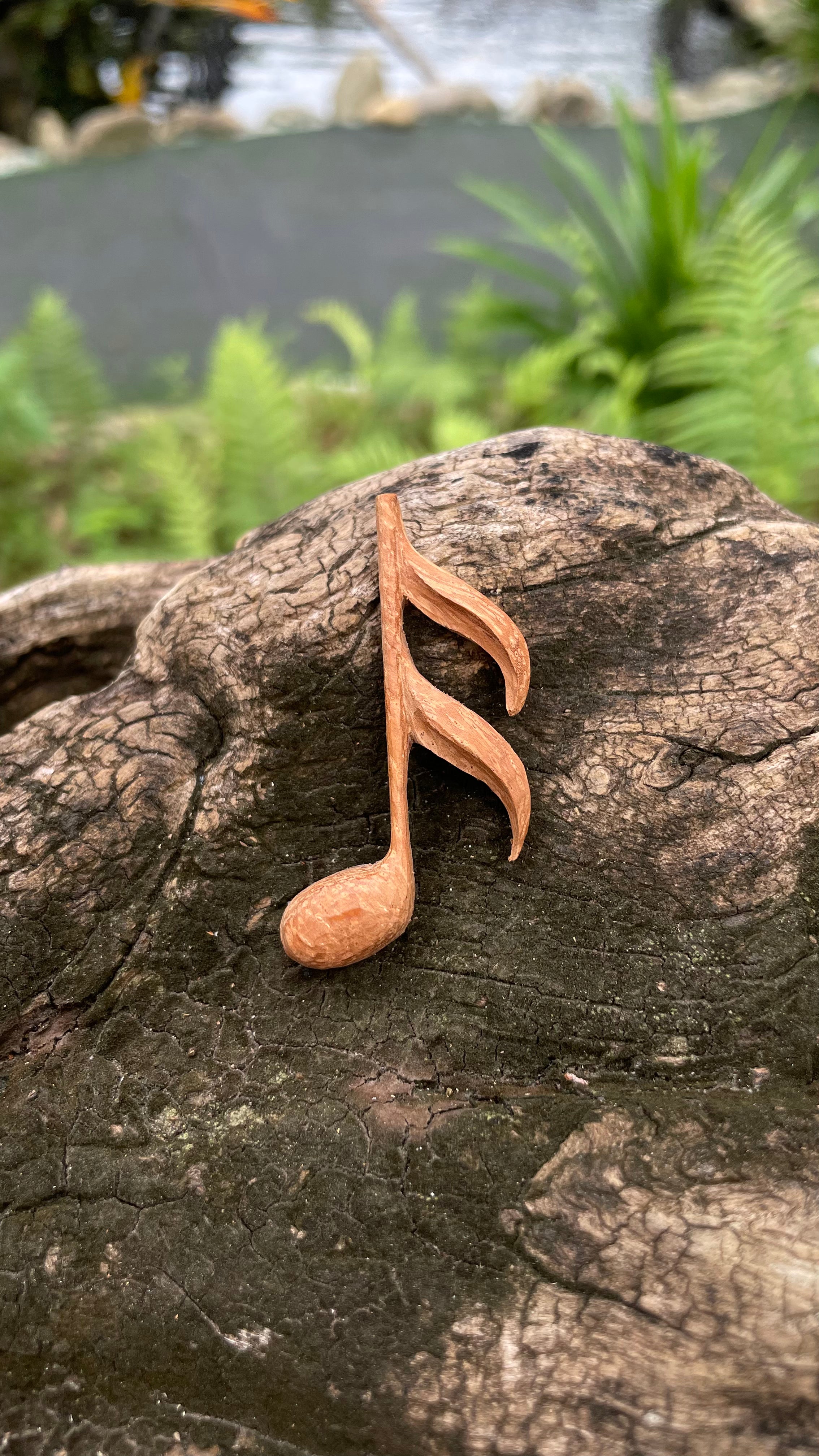 Music Tone - Wooden Pendant Neklace - Woodart Vietnam 