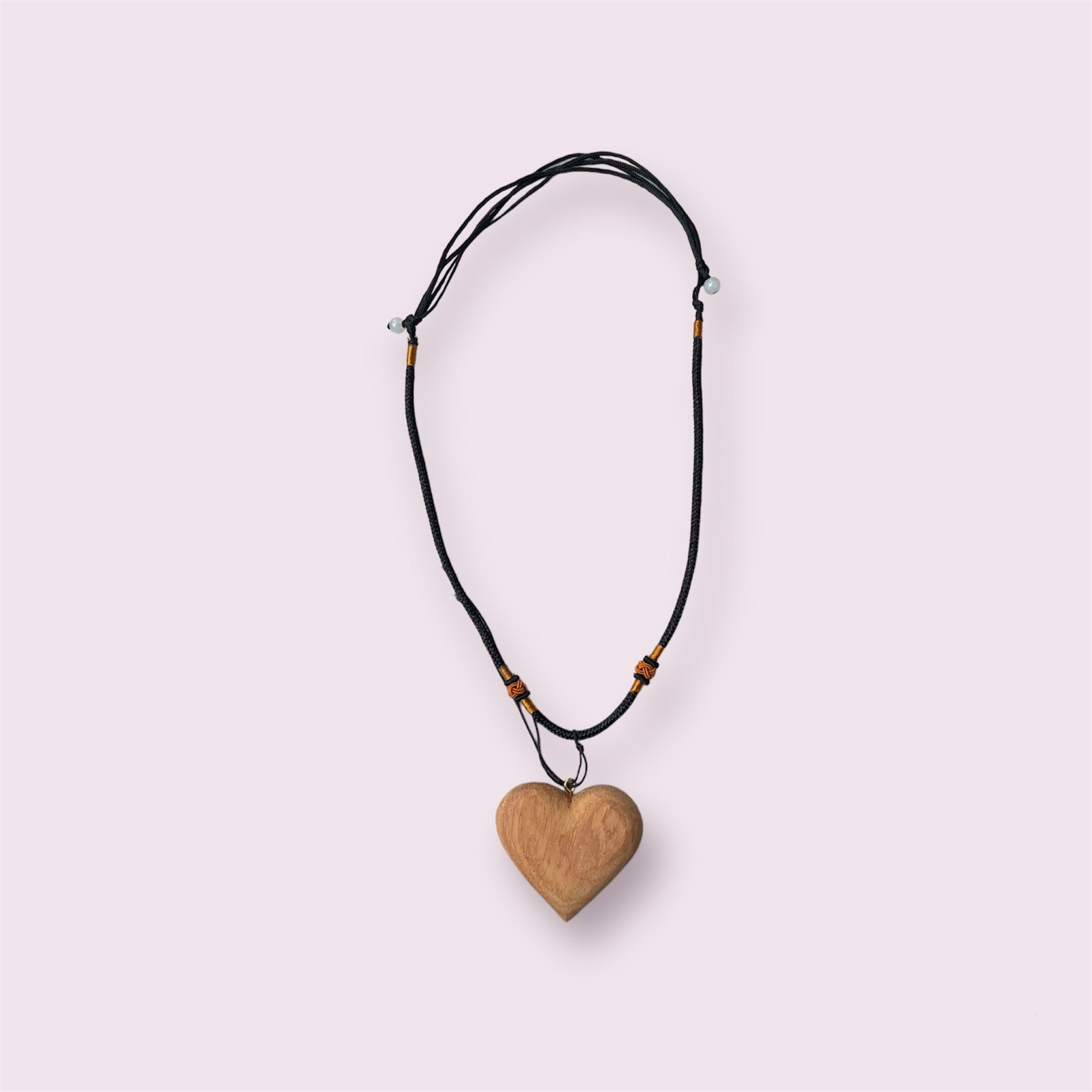 Heart - Wooden Pendant Necklace - Woodart Vietnam 