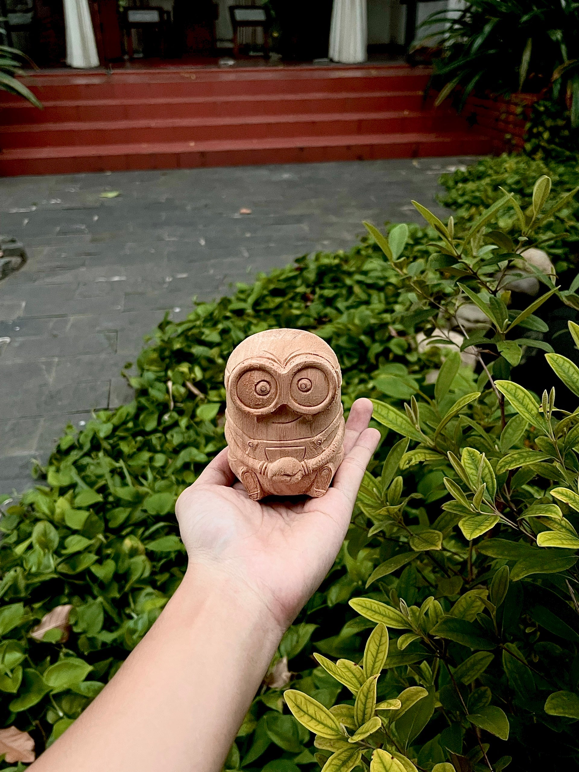 Minions Figure Wood carving - Woodart Vietnam 