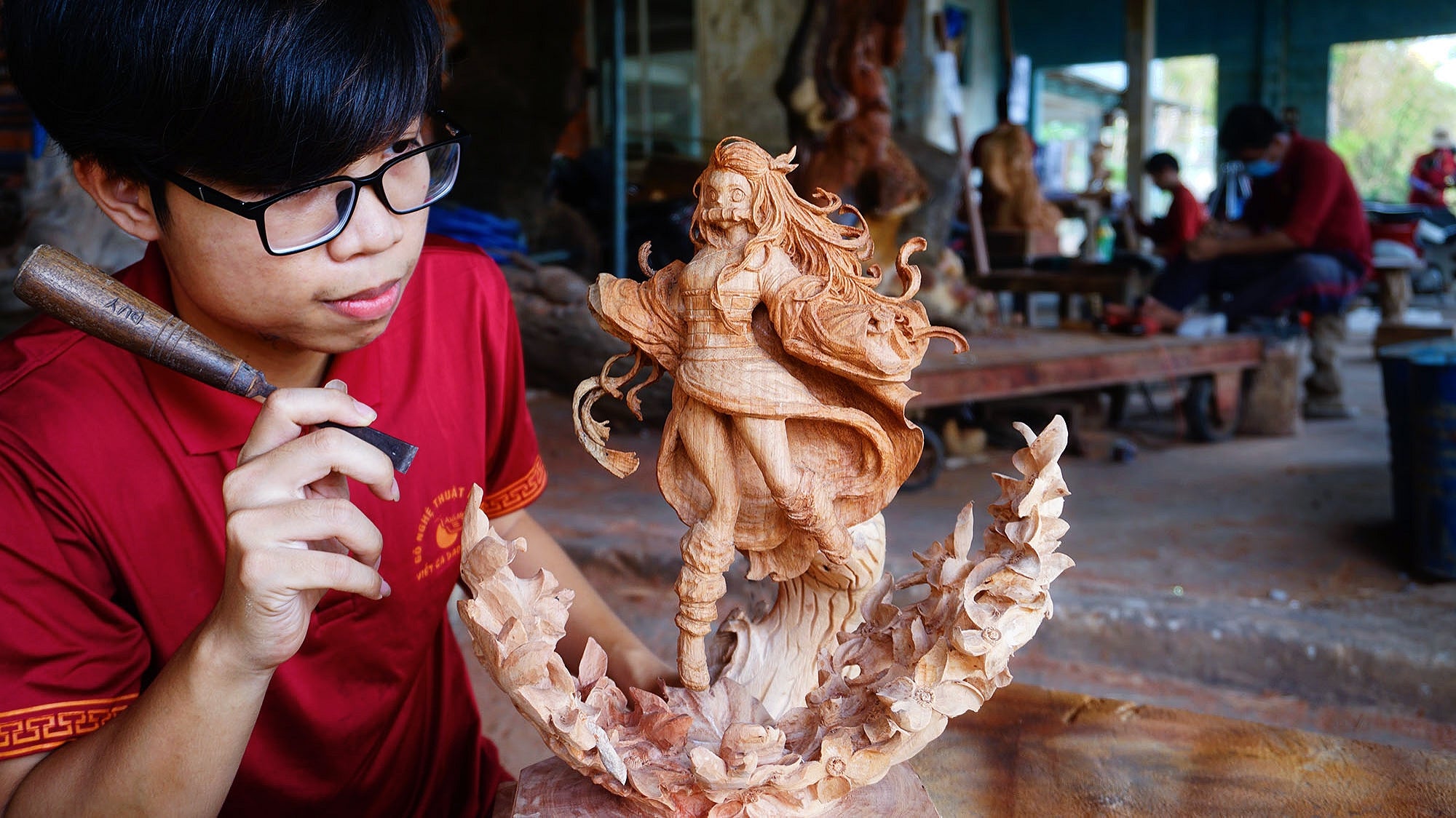 Nezuko - Wood Carving - Demon Slayer [ Limited ] - Woodart Vietnam 