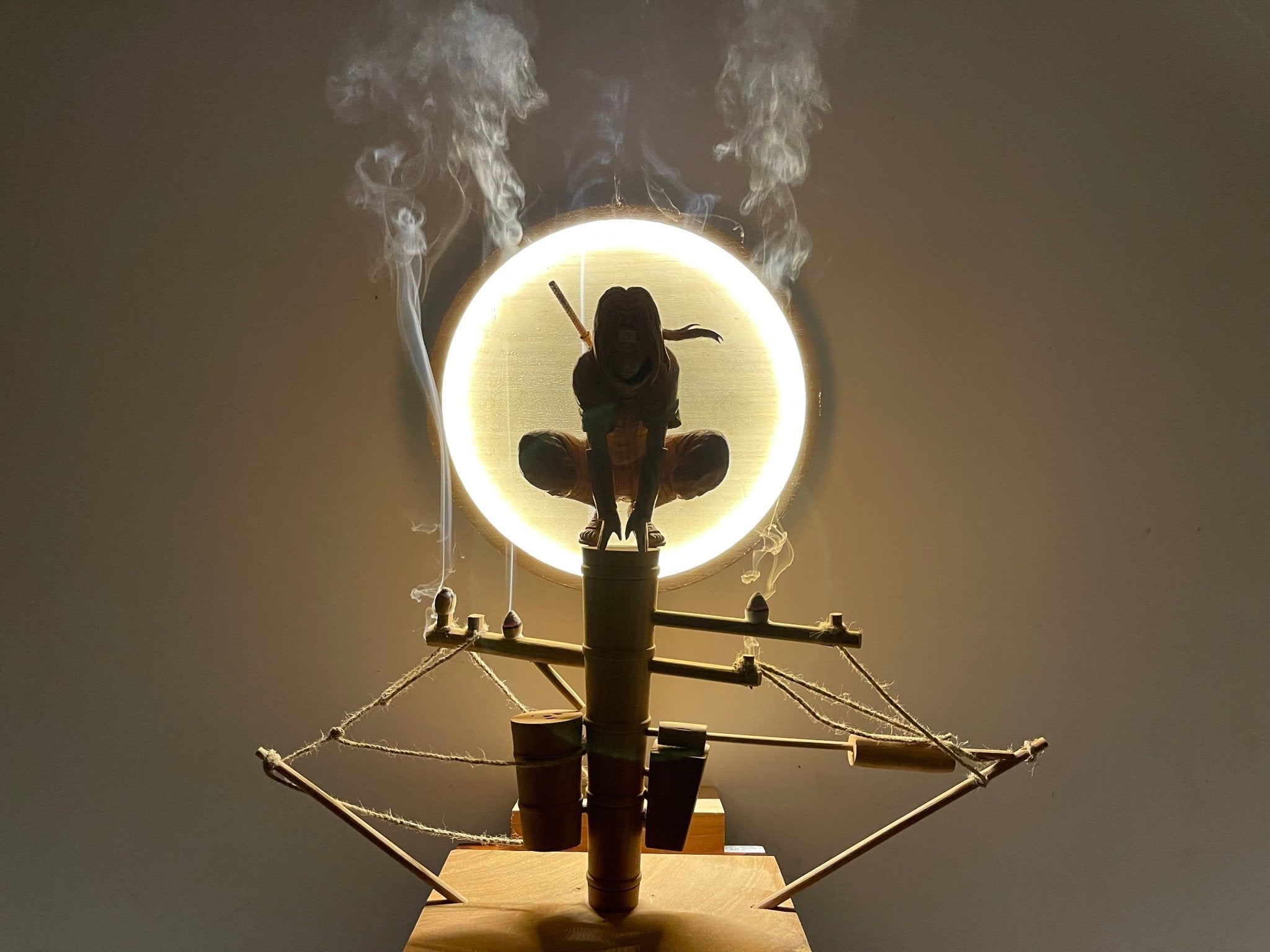 Itachi Uchiha - The Moonlight Figure Wood Carving - Woodart Vietnam