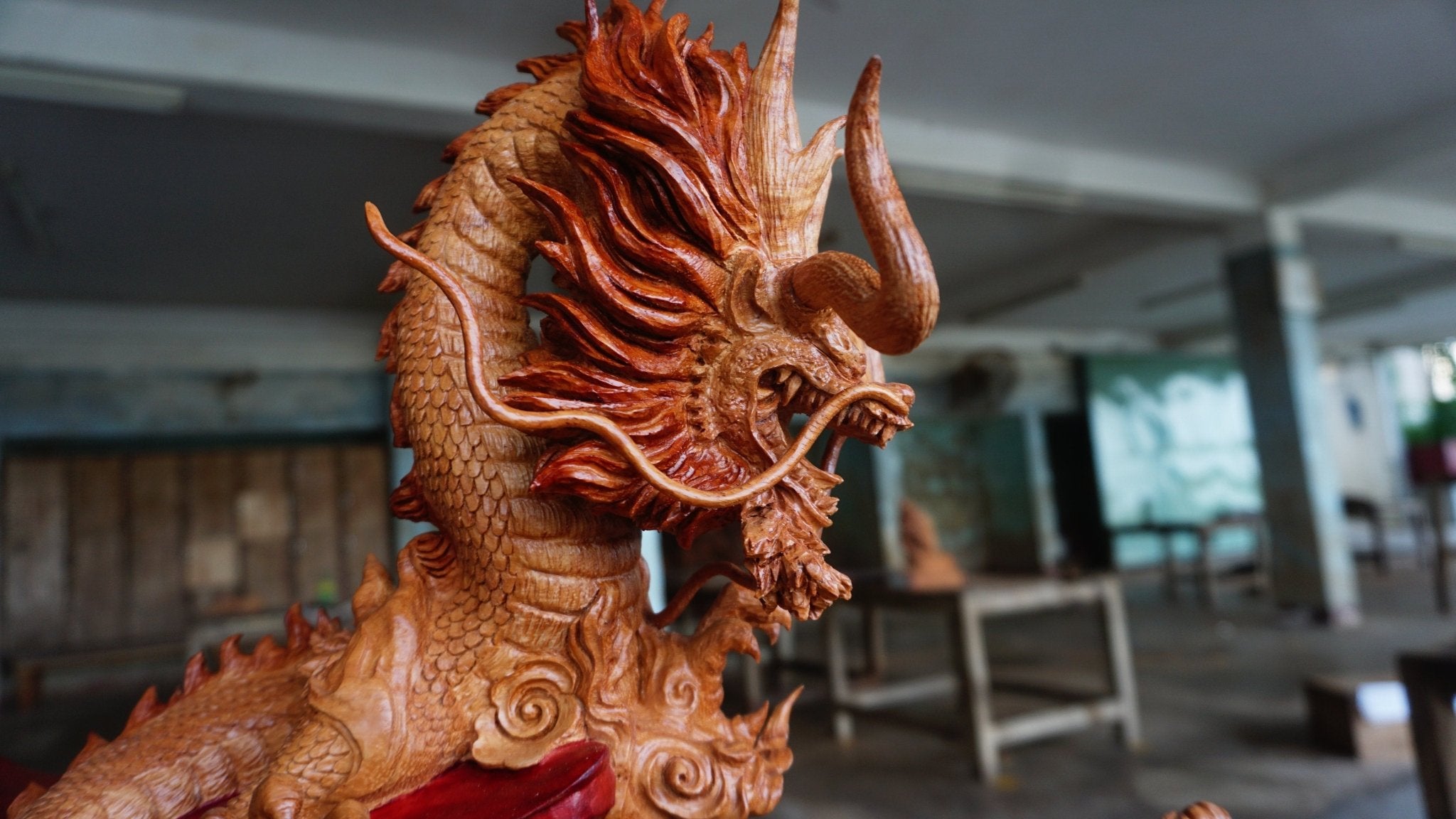 Kaido vs Oden - Figure Wood Carving - One Piece - Woodart Vietnam