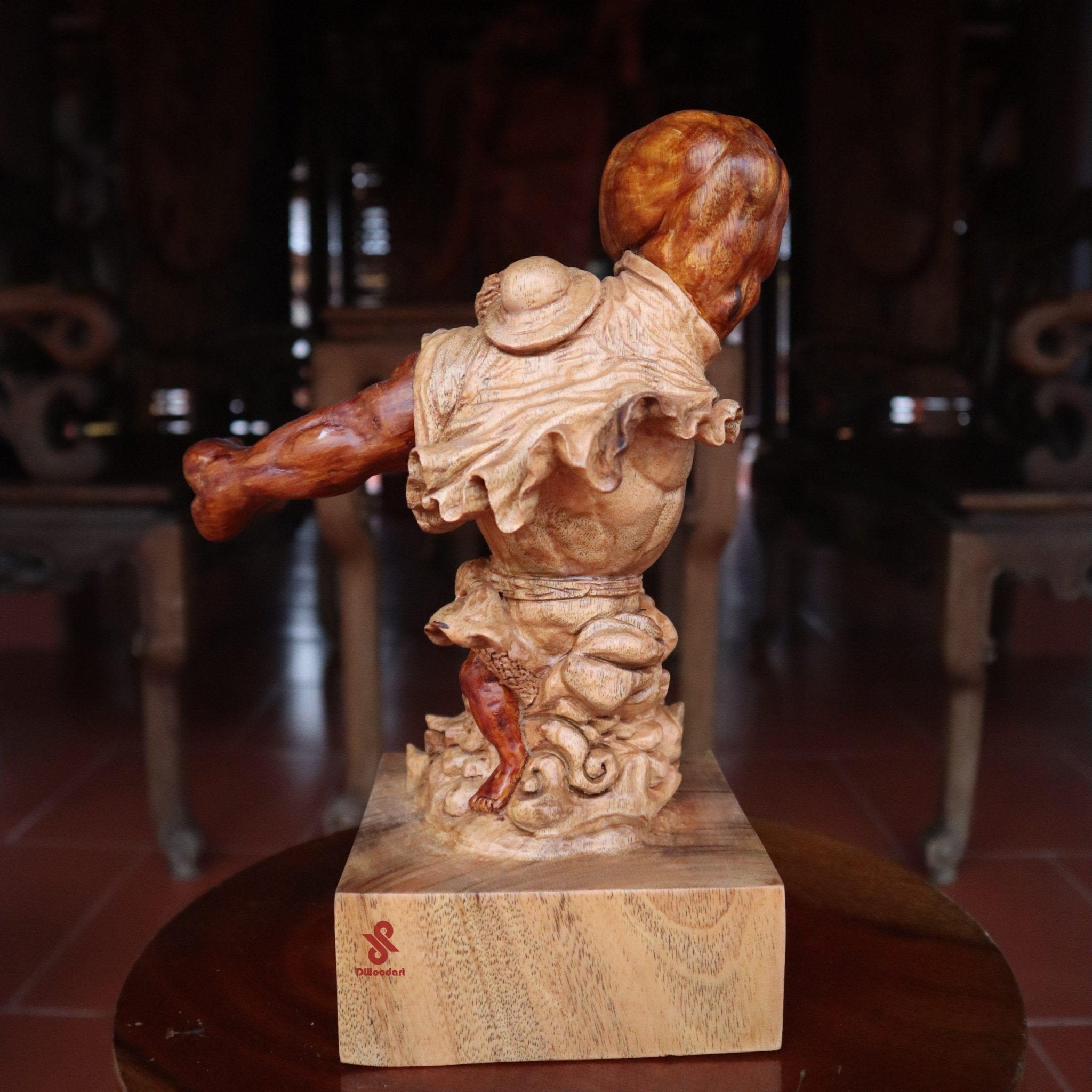 Luffy Gear 4 Figure Wood Carving - Woodart Vietnam
