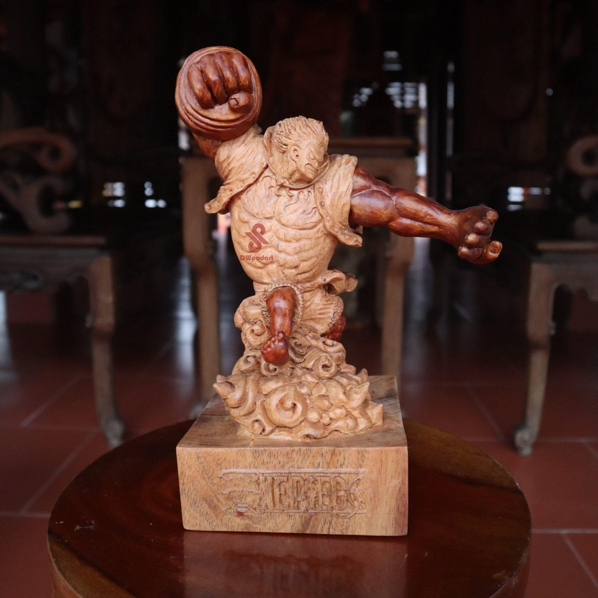 Luffy Gear 4 Figure Wood Carving - Woodart Vietnam