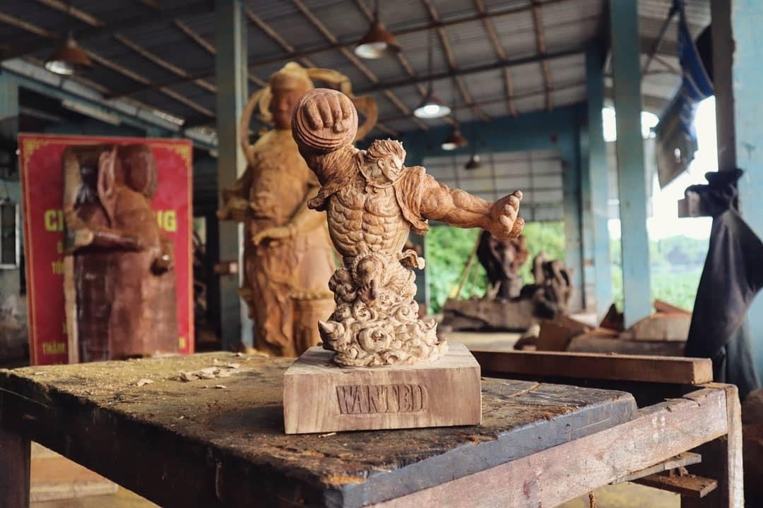 Luffy Gear 4 Figure Wood Carving - Woodart Vietnam