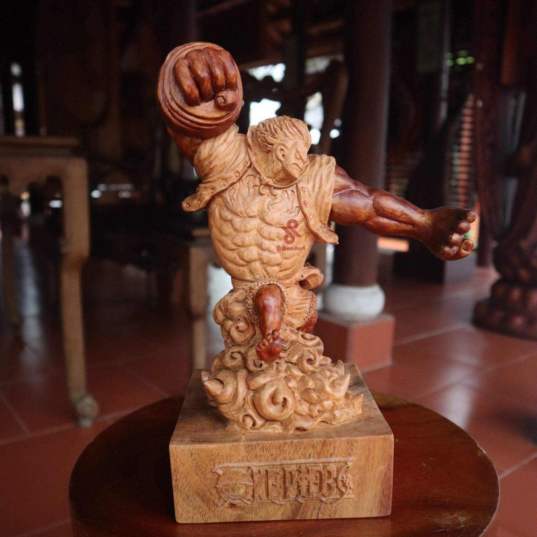 Luffy Gear 4 Figure Wood Carving - Woodart Vietnam