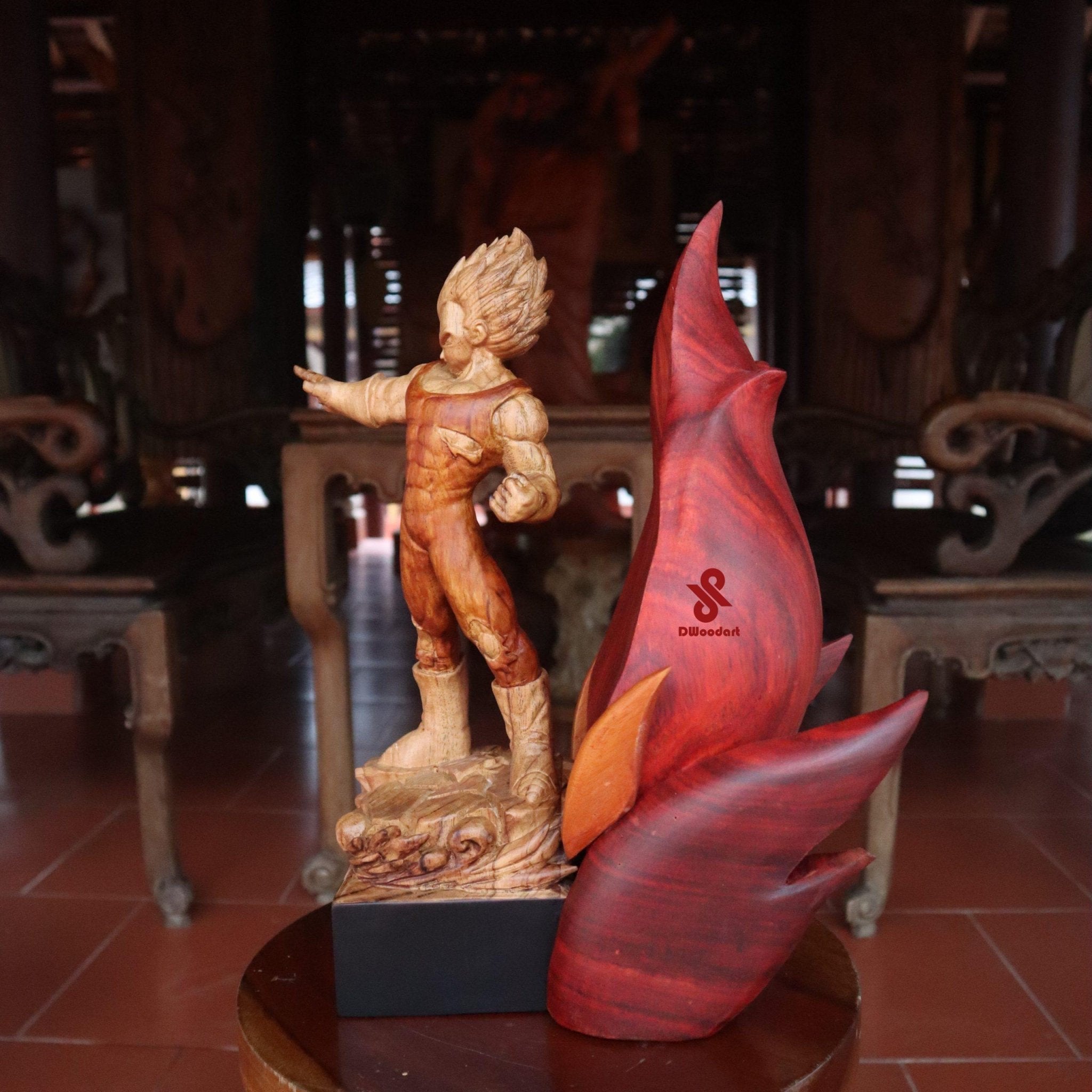 Majin Vegeta - Wood Carving - Woodart Vietnam