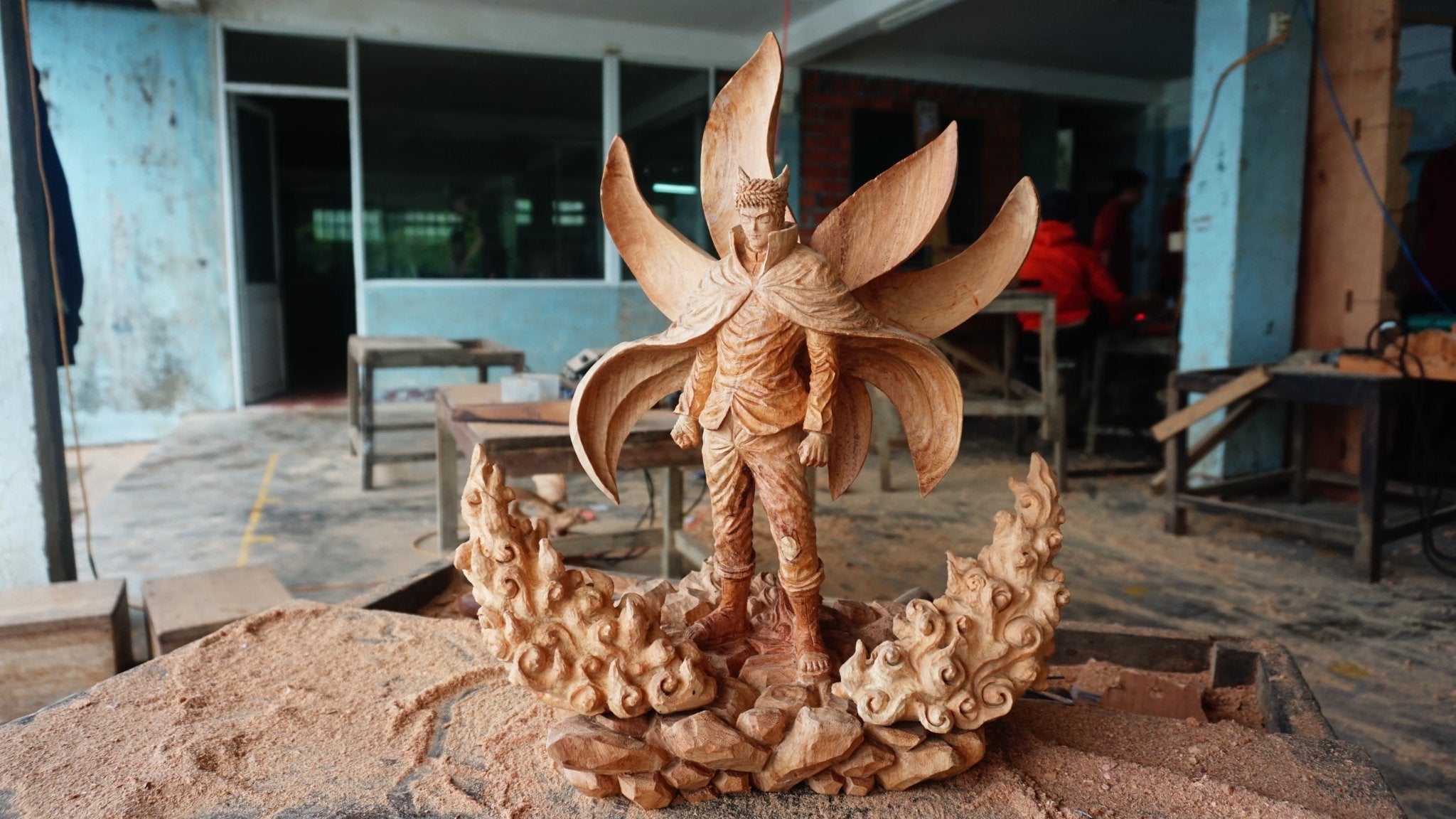 Naruto Baryon Mode Figure Wood Carving [ Limited ] - Woodart Vietnam