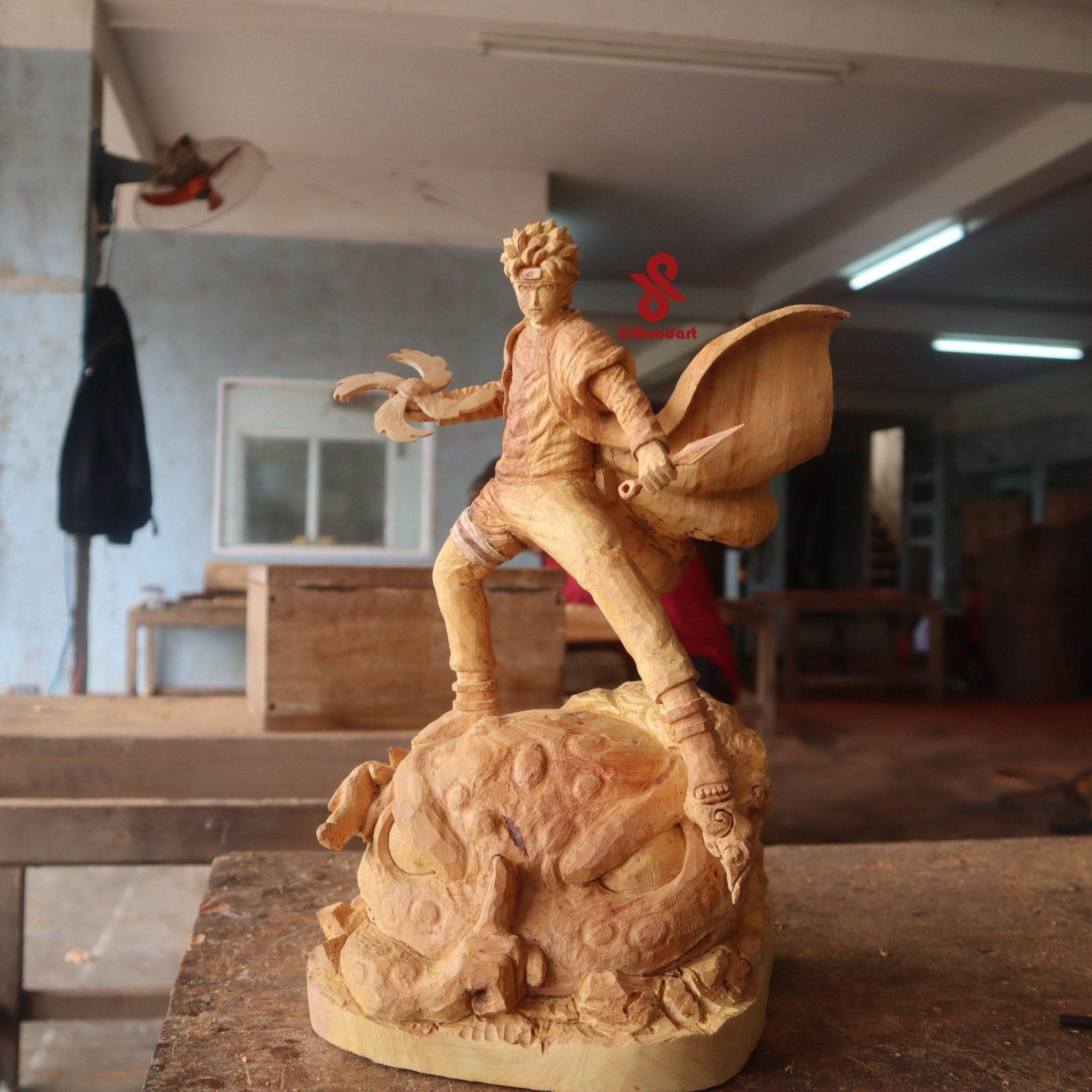 Naruto Shippude Figure Wood Carving【Limited】 - Woodart Vietnam