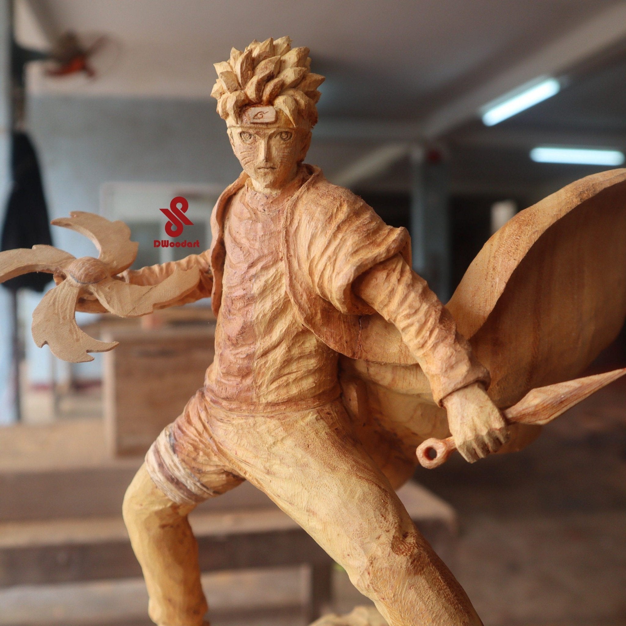 Naruto Shippude Figure Wood Carving【Limited】 - Woodart Vietnam