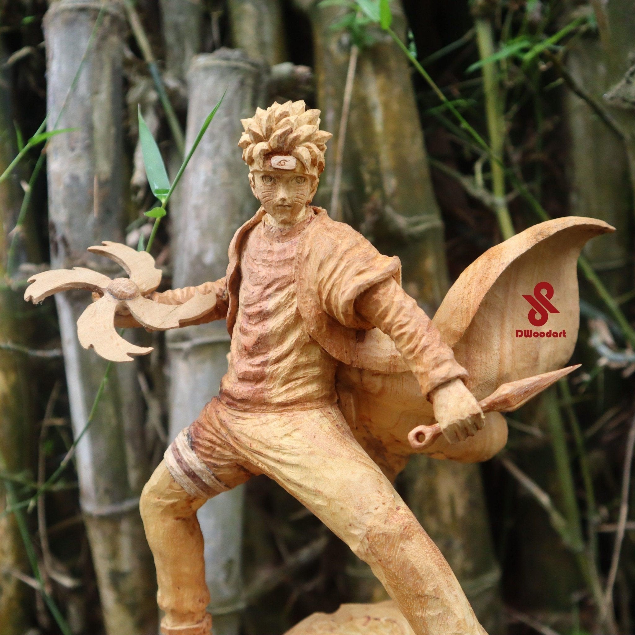 Naruto Shippude Figure Wood Carving【Limited】 - Woodart Vietnam