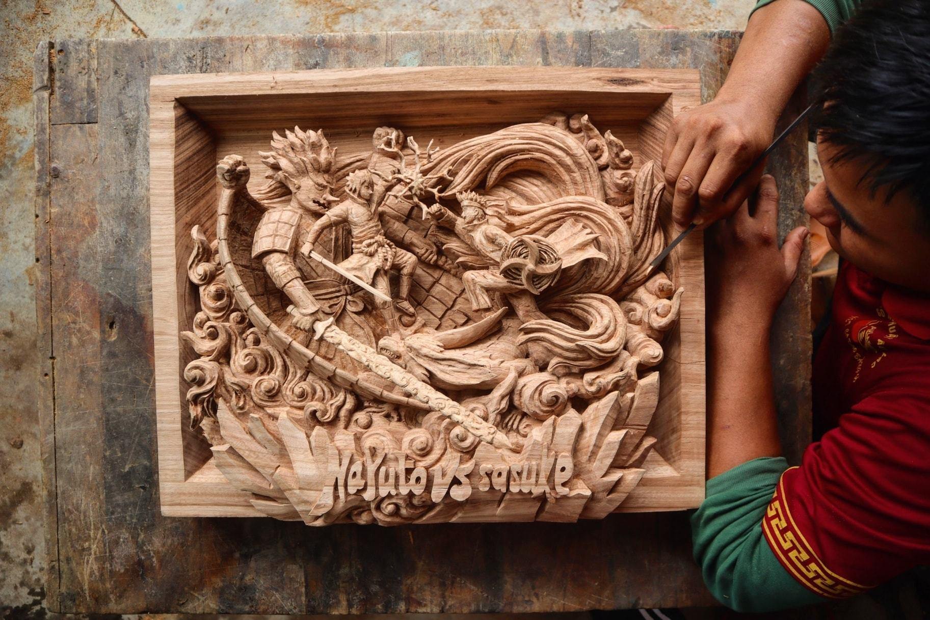 Naruto vs Sasuke - EPIC BATTLE SCENE - Woodart Vietnam