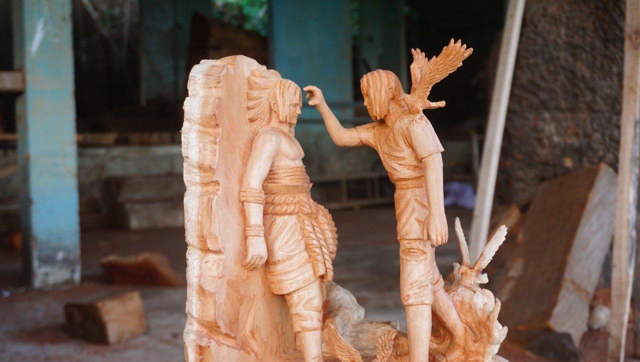 Sasuke vs Itachi Wood Carving : The Last Moment [Limited] - Woodart Vietnam