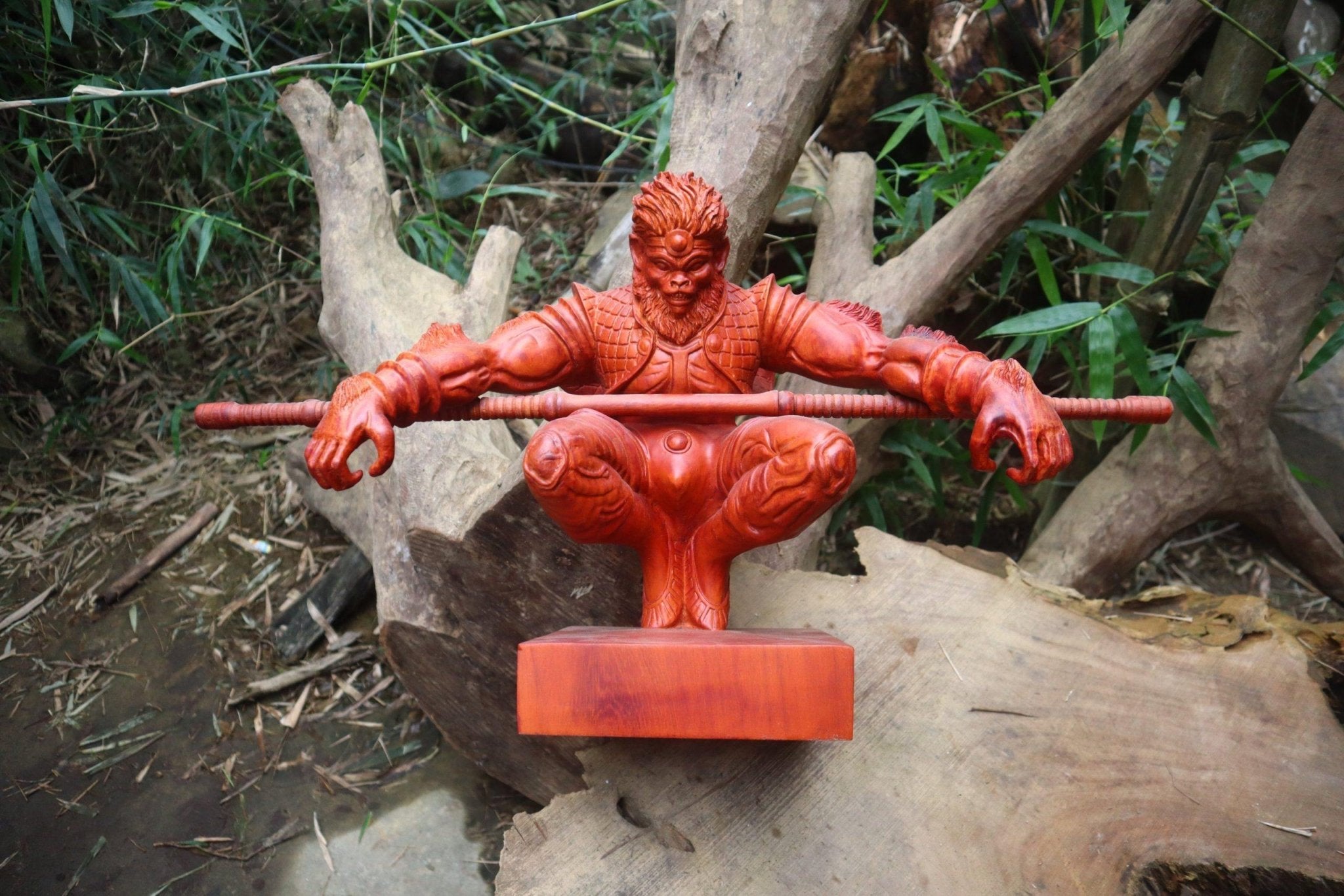 Wukong - Monkey King Wood Carving statue - Woodart Vietnam