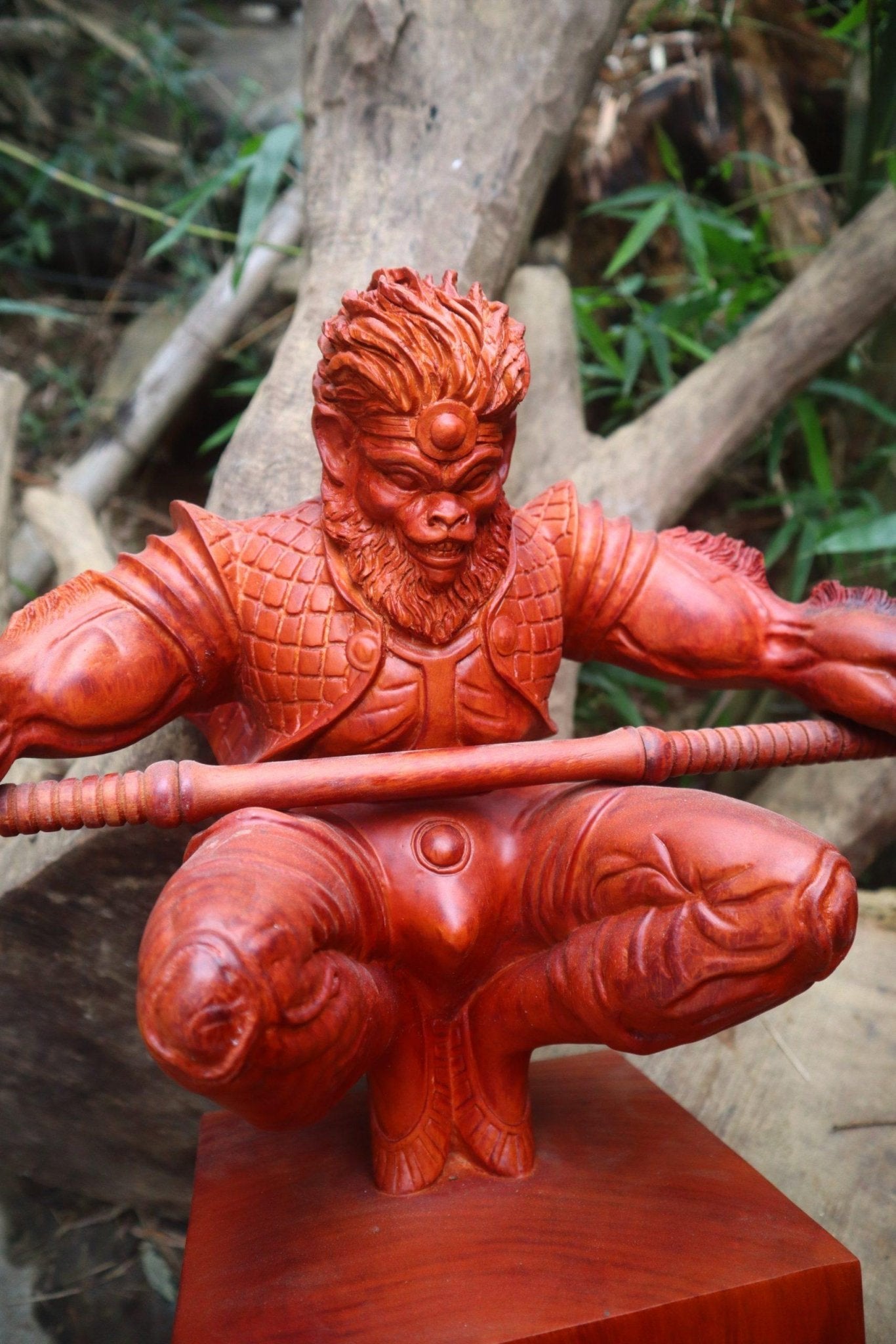 Wukong - Monkey King Wood Carving statue - Woodart Vietnam
