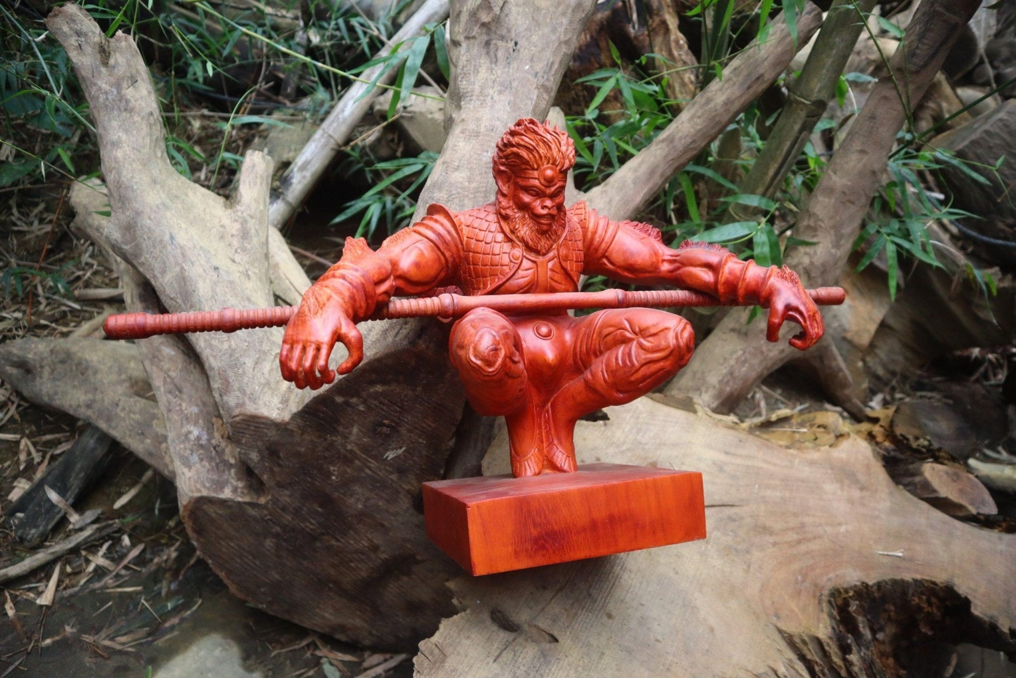 Wukong - Monkey King Wood Carving statue - Woodart Vietnam
